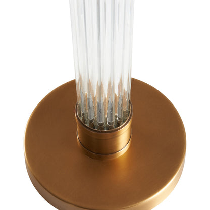 Andrews Vertical Crystal Rods Base Table Lamp