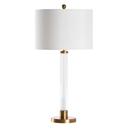 Andrews Vertical Crystal Rods Base Table Lamp