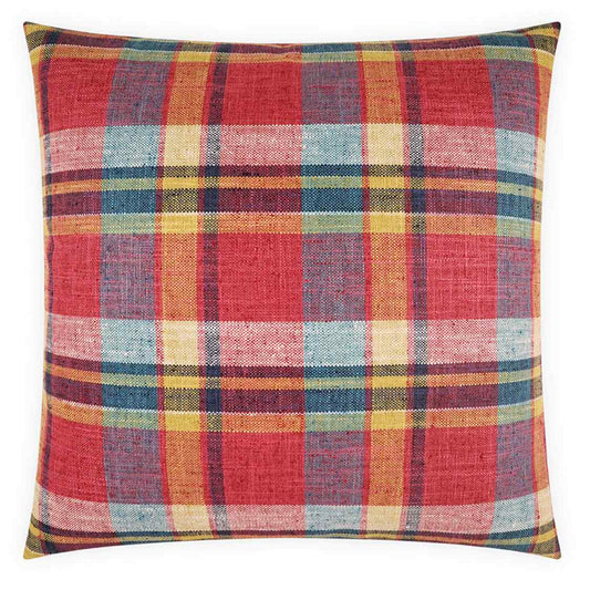 Ansel Red Throw Pillow