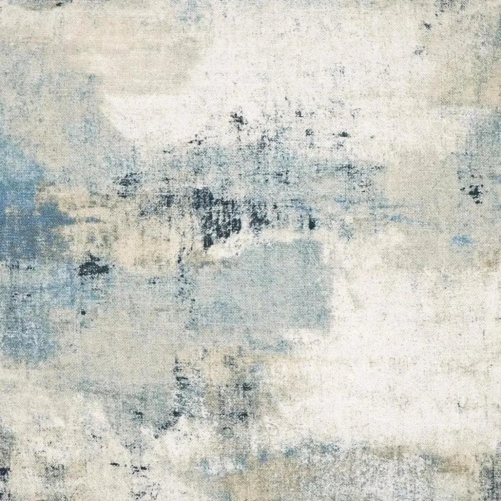 Antalya Denim Abstract Blue Large Throw Pillow Insert - LOOMLAN - D.V. Kap - Throw Pillows