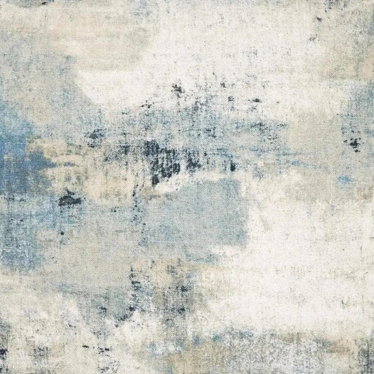 Antalya Denim Abstract Blue Large Throw Pillow Insert - LOOMLAN - D.V. Kap - Throw Pillows