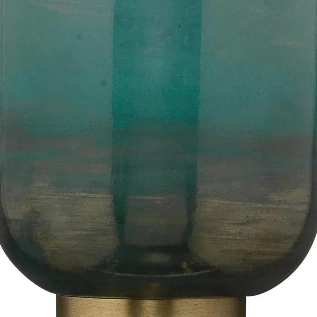 Vapor Single Metallic Glass Wall Sconce