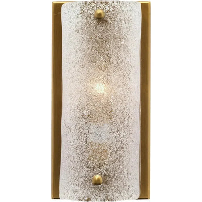 Antique Brass Glass Moet Rounded Sconce - LOOMLAN - Jamie Young - Wall Sconces