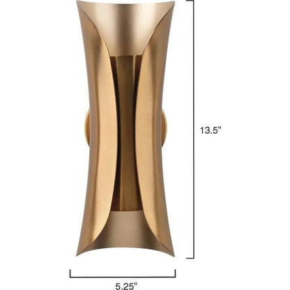 Antique Brass Gold Capsule Sconce - LOOMLAN - Jamie Young - Wall Sconces