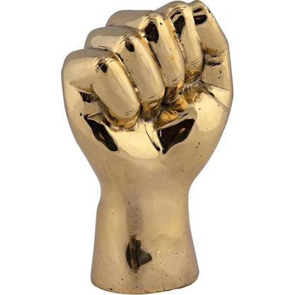 Antique Brass Hand Signs Sculpture