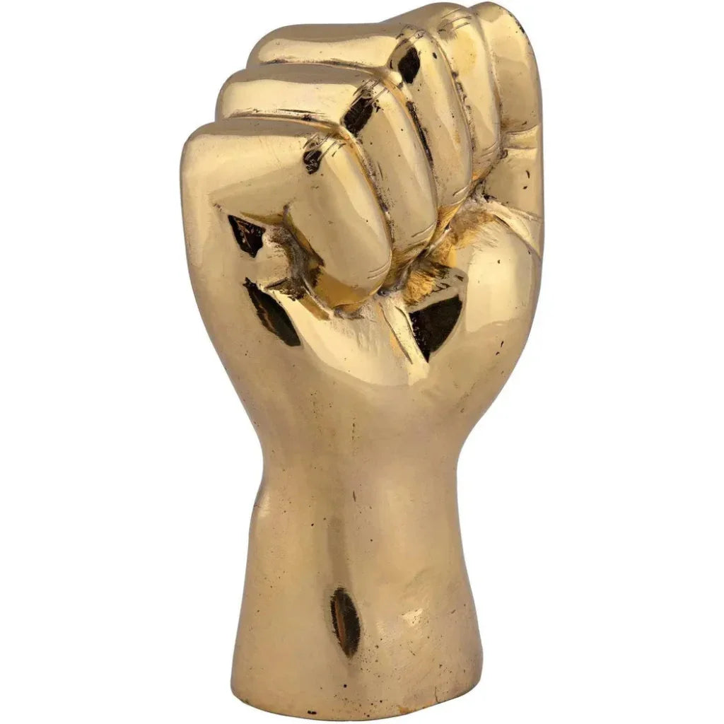 Antique Brass Hand Signs Sculpture