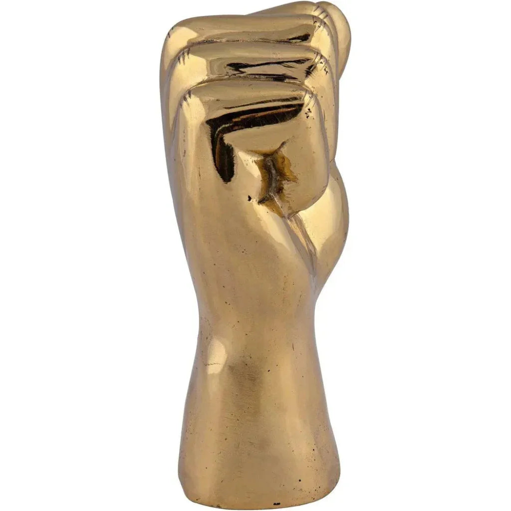 Antique Brass Hand Signs Sculpture