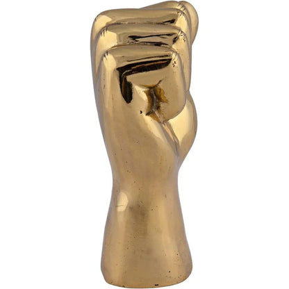 Antique Brass Hand Signs Sculpture