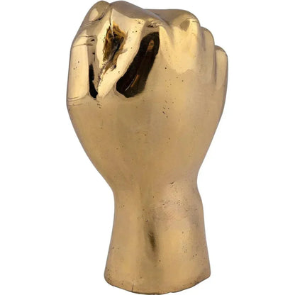 Antique Brass Hand Signs Sculpture