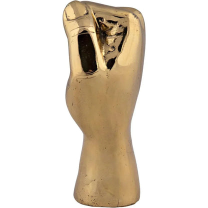 Antique Brass Hand Signs Sculpture