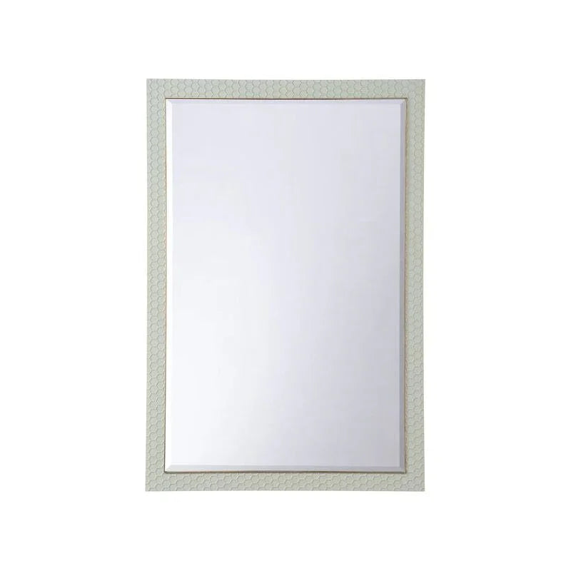 April Honeycomb Pattern Grey Wall Mirror - LOOMLAN - Chelsea House - Wall Mirrors