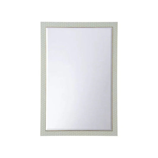 April Honeycomb Pattern Grey Wall Mirror - LOOMLAN - Chelsea House - Wall Mirrors