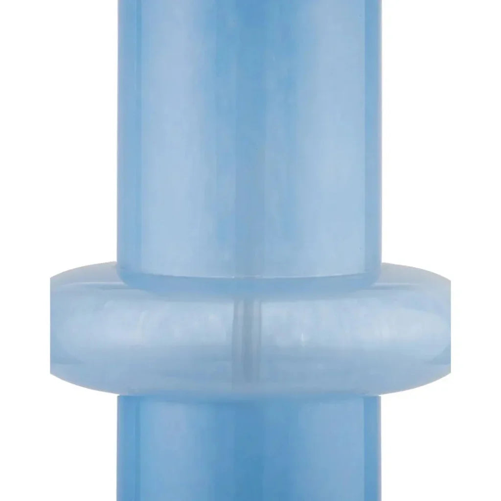 Aquaviva Glass and Metal Blue Table Lamp - LOOMLAN - Currey & Co - Table Lamps