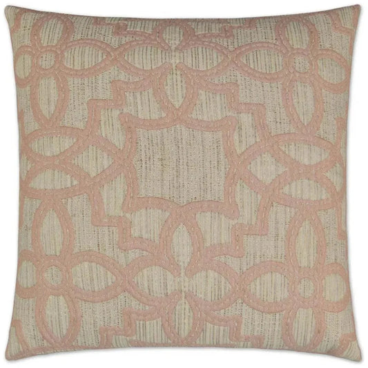 Arabesque Blush Brown Throw Pillow Insert - LOOMLAN - Throw Pillows
