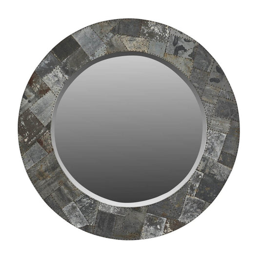 Arcadia Wood Frame Round Wall Mirror