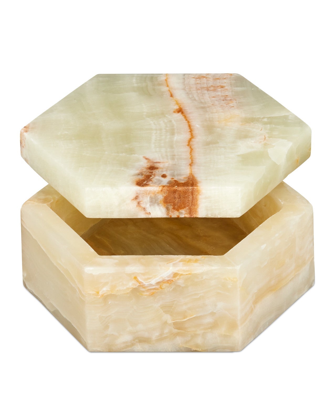 Arco Green Onyx Hexagon Box