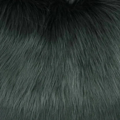 Arctic Fox Faux Fur Grey Large Throw Pillow Insert - LOOMLAN - D.V. Kap - Throw Pillows