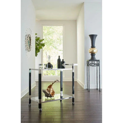 Arden Polished Nickel Finish Wall Mirror - LOOMLAN - Wildwood - Wall Mirrors