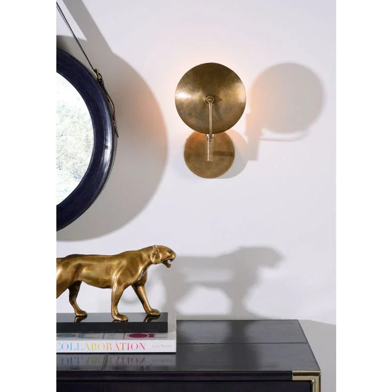 Art Deco Tiger Gold Finish Sculpture - LOOMLAN - Wildwood - Statues & Sculptures