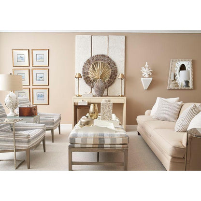 Artichoke Cream Glazed Ceramic Made Table Lamp - LOOMLAN - Chelsea House - Table Lamps