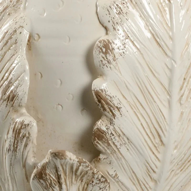 Artichoke Cream Glazed Ceramic Made Table Lamp - LOOMLAN - Chelsea House - Table Lamps