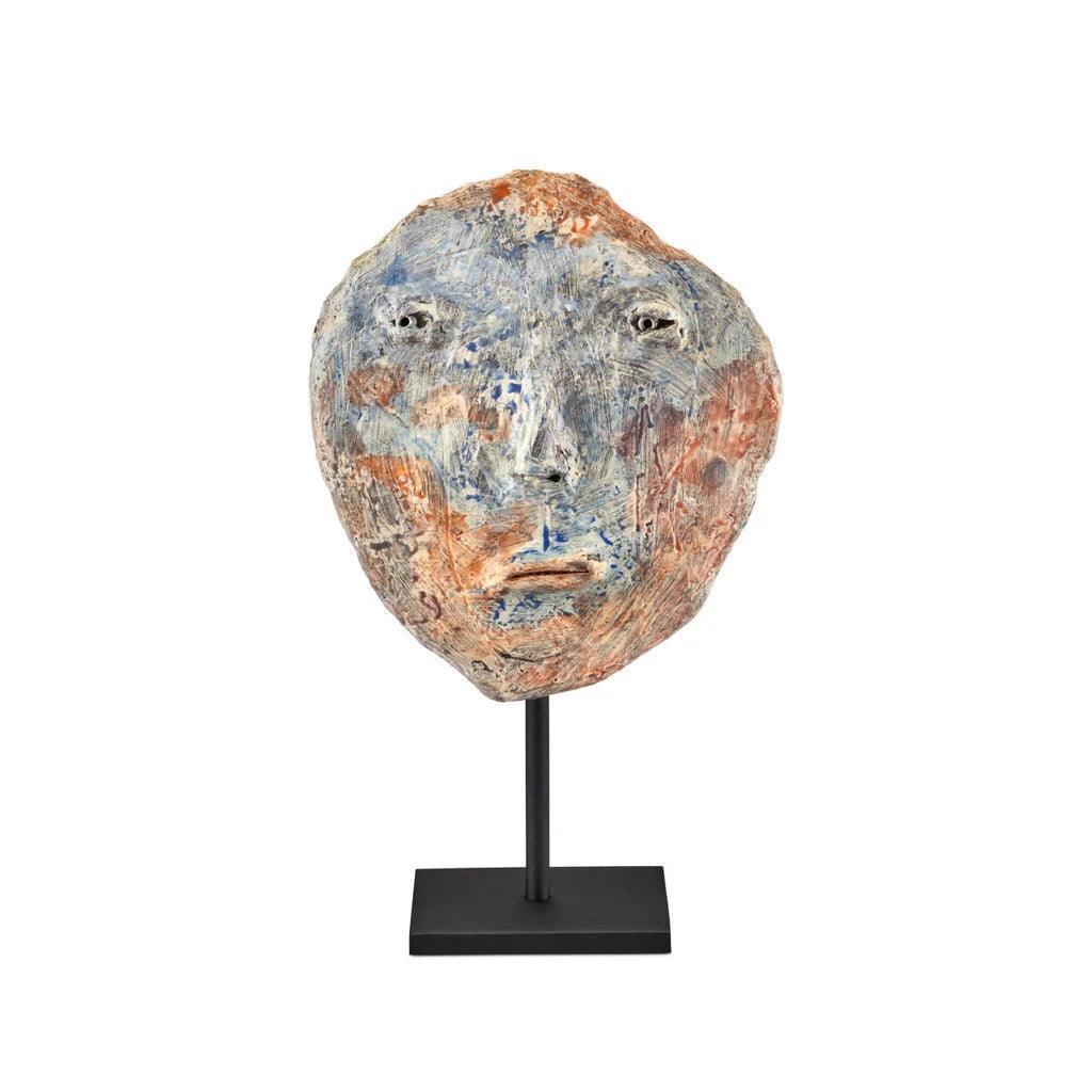 Artisan Medium Face Disc - LOOMLAN - Currey & Co - Statues & Sculptures