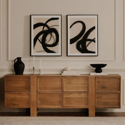 Asha Black Terracotta Accent Bowl - LOOMLAN - Moe's Home - Boxes & Bowls