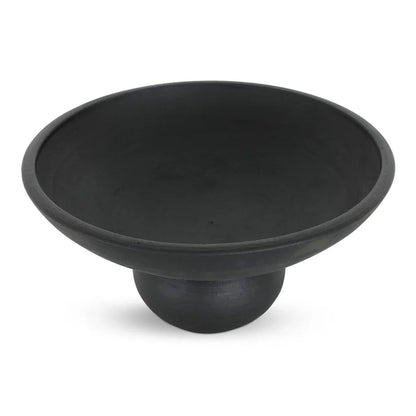 Asha Black Terracotta Accent Bowl - LOOMLAN - Moe's Home - Boxes & Bowls