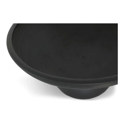 Asha Black Terracotta Accent Bowl - LOOMLAN - Moe's Home - Boxes & Bowls
