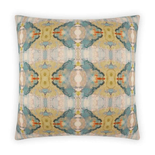 Ashanti Handmade Teal Throw Pillow - LOOMLAN - D.V. Kap - Throw Pillows