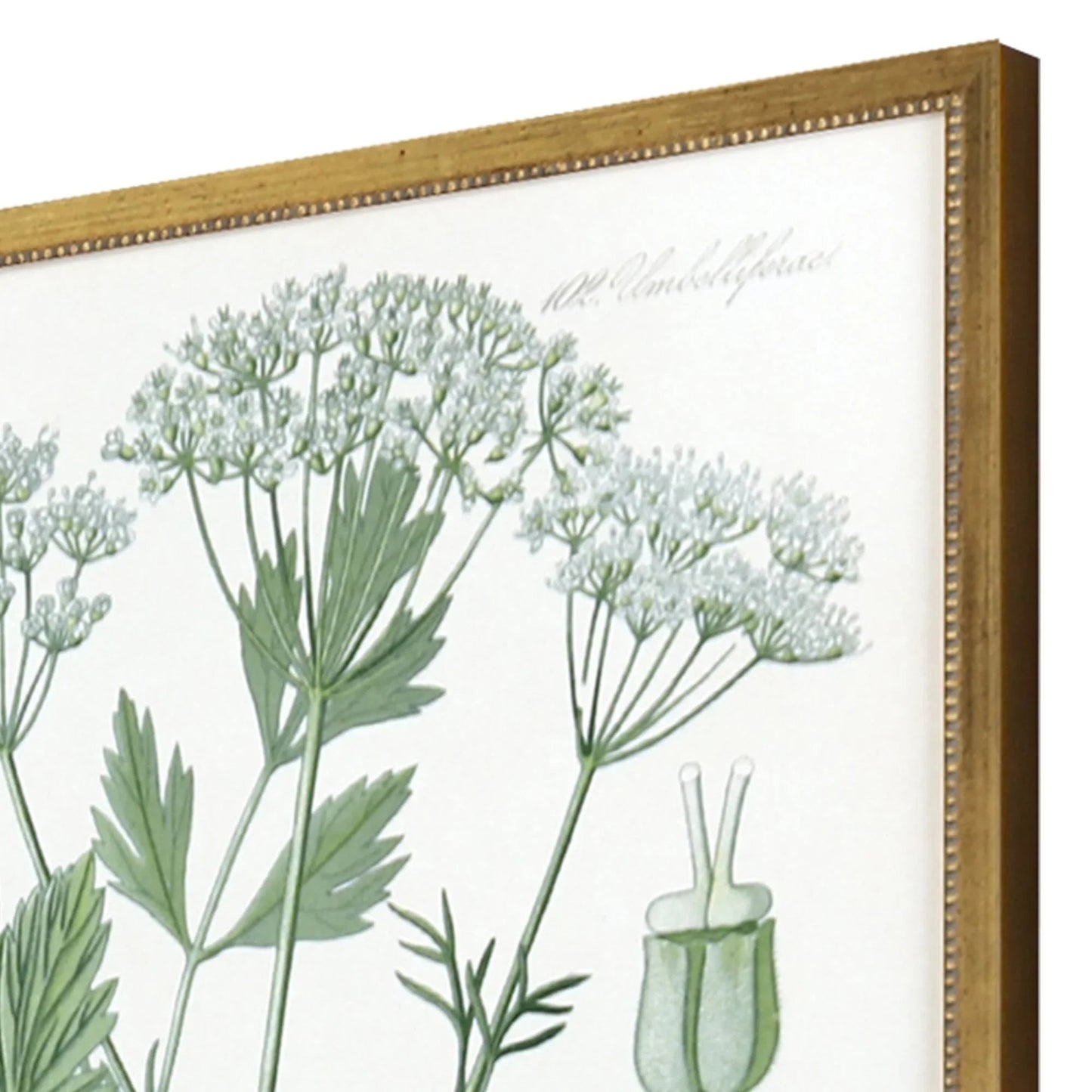 Assemblage Wood Frame Green Canvas Art 4PC