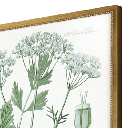 Assemblage Wood Frame Green Canvas Art 4PC