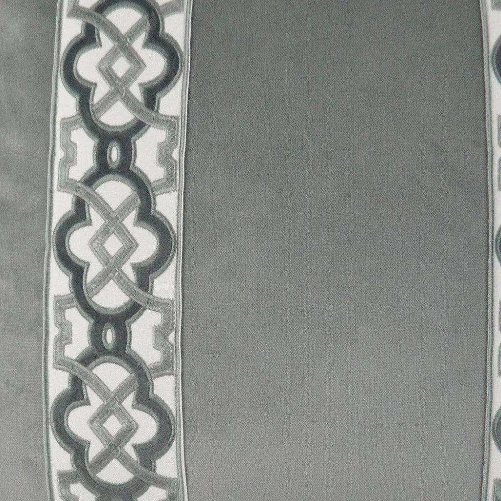 Athenee Smoke Grey Throw Pillow With Insert - LOOMLAN - D.V. Kap - Throw Pillows