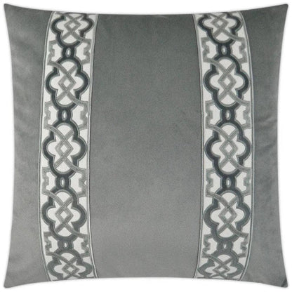 Athenee Smoke Grey Throw Pillow With Insert - LOOMLAN - D.V. Kap - Throw Pillows