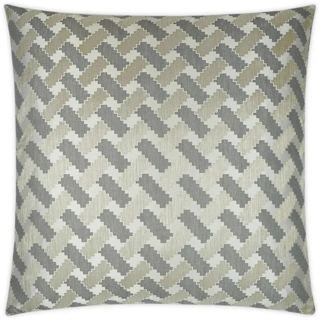 Atlantic Pewter Silver Grey Large Throw Pillow Insert - LOOMLAN - D.V. Kap - Throw Pillows