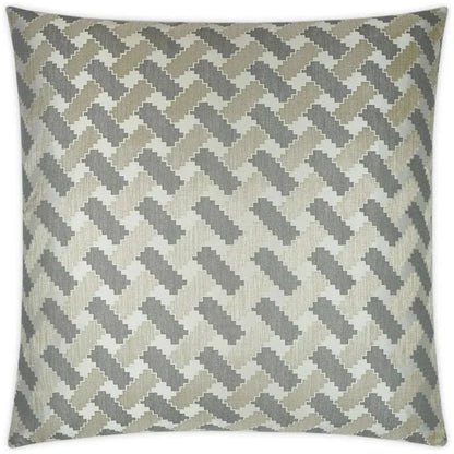 Atlantic Pewter Silver Grey Large Throw Pillow Insert - LOOMLAN - D.V. Kap - Throw Pillows