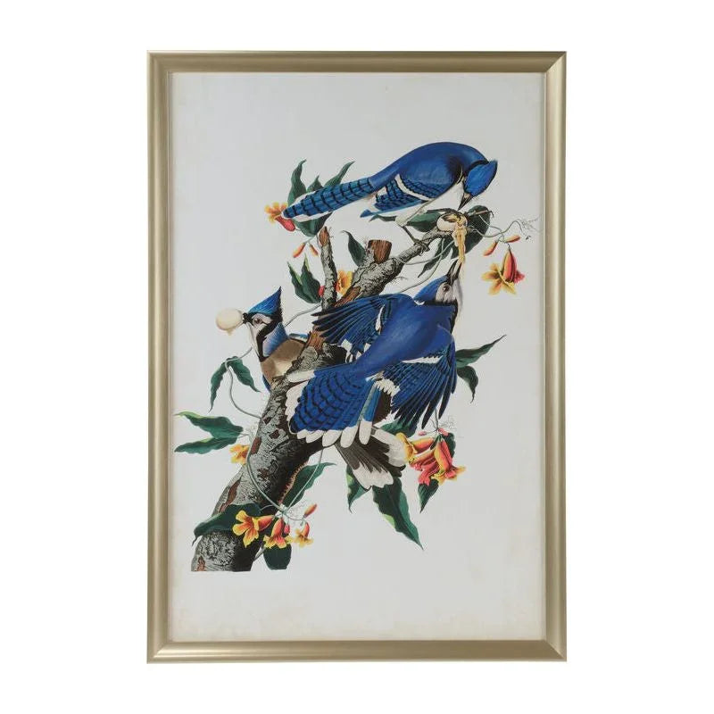 Audubon Blue Jay I Wood Framed Artwork-Framed Wall Art-Chelsea House-LOOMLAN
