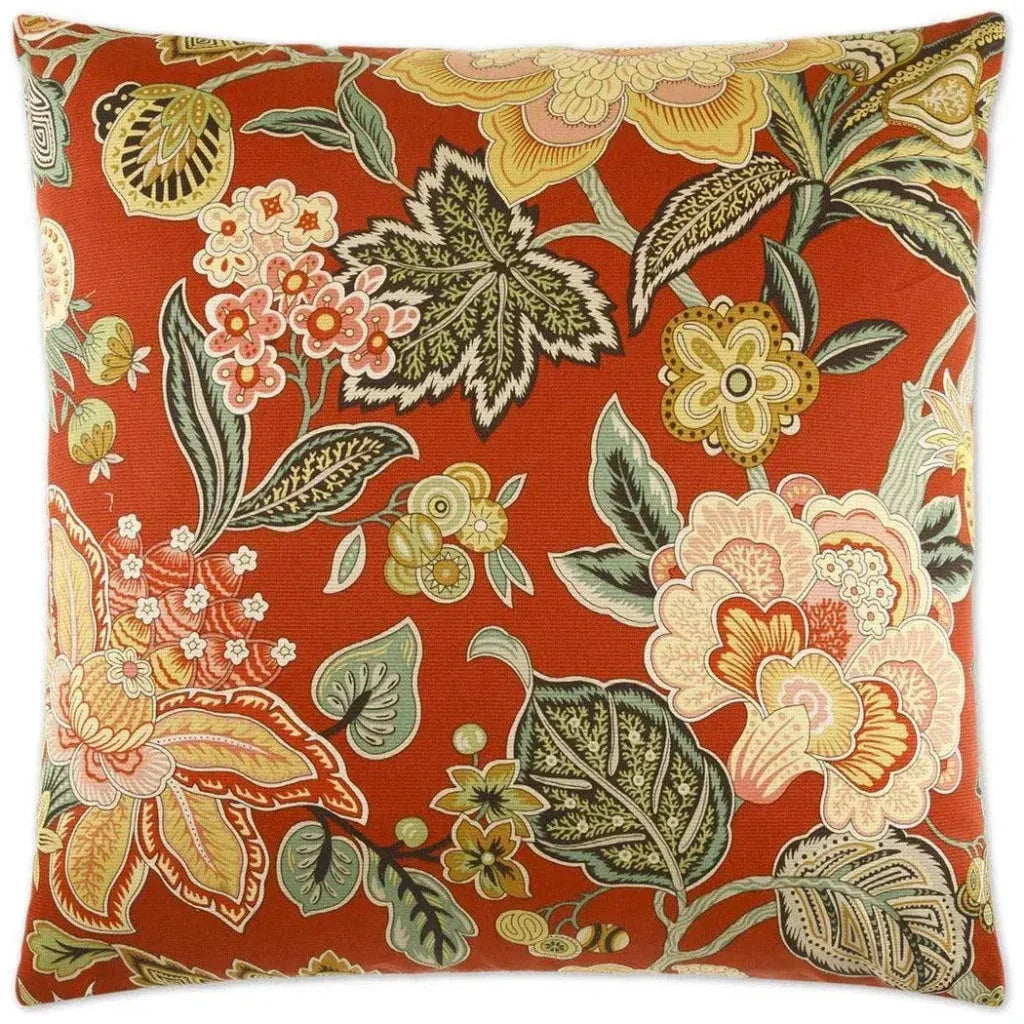 Augustus Red Throw Pillow With Insert - LOOMLAN - D.V. Kap - Throw Pillows
