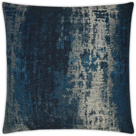Aurora Midnight Abstract Blue Navy Large Throw Pillow - LOOMLAN - D.V. Kap - Throw Pillows