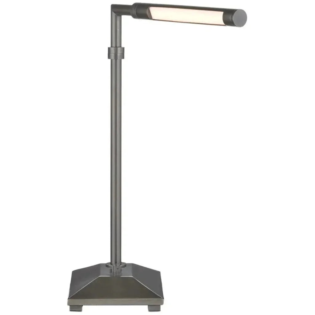 Autrand Metal amd Acrylic Black Desk Lamp - LOOMLAN - Currey & Co - Table Lamps