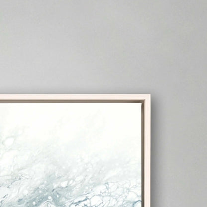 Aveta Wood Frame Blue Canvas Art