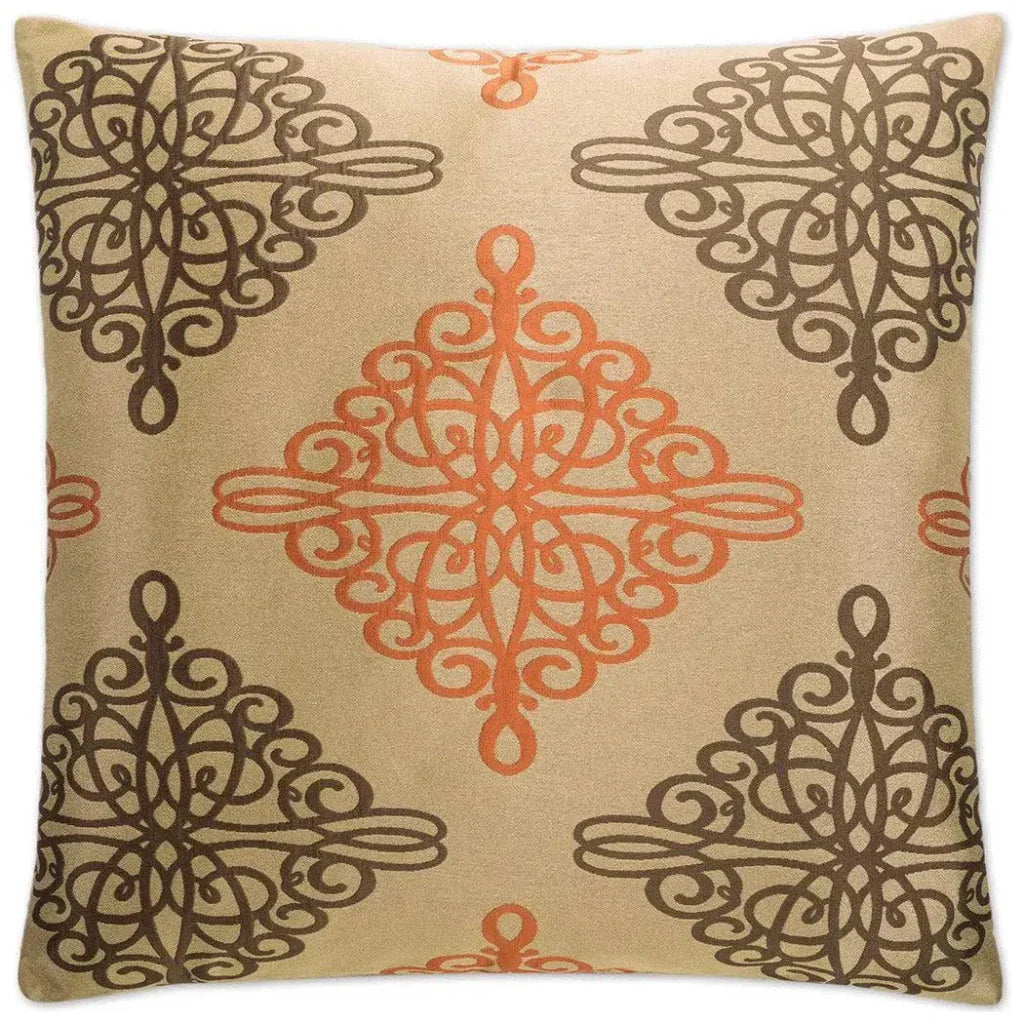 Ayers Copper Throw Pillow With Insert - LOOMLAN - D.V. Kap - Throw Pillows
