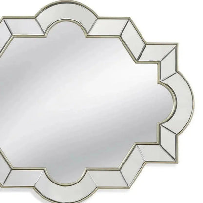 Azusa Rectangle Silver Wall Mirror - LOOMLAN - Bassett Mirror - Wall Mirrors