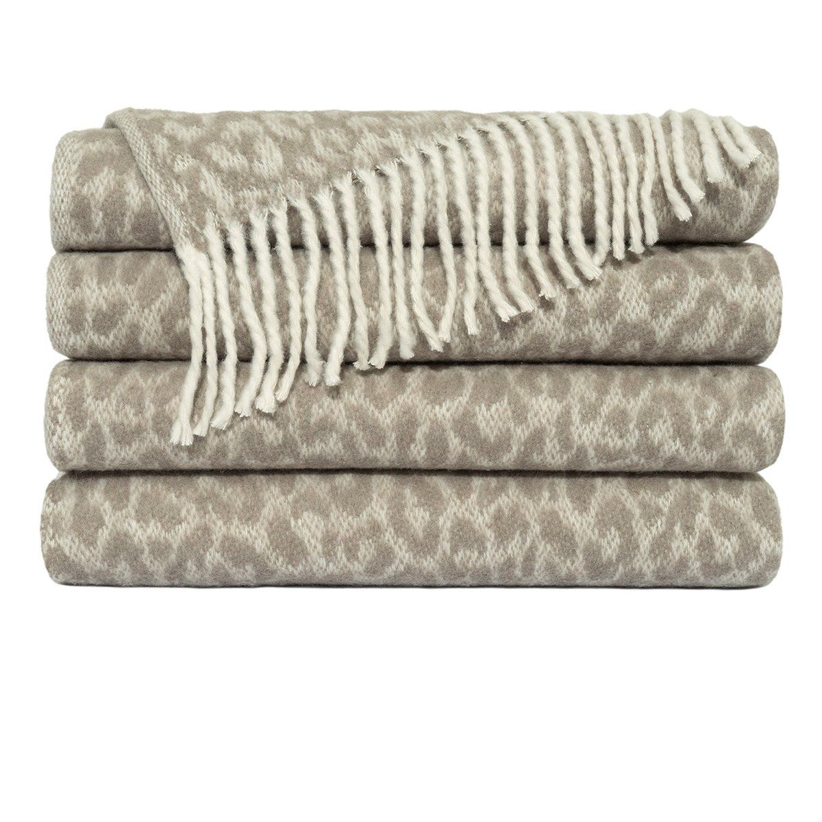Karoo Brown Cotton-Blend Throw Blanket 50"x60 -- Brown