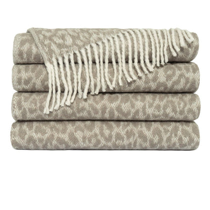 Karoo Brown Cotton-Blend Throw Blanket 50"x60 -- Brown