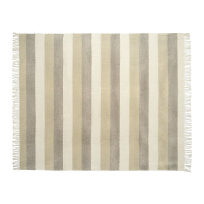 Bandi Brown & Cream Cotton-Blend Throw Blanket 50"x60