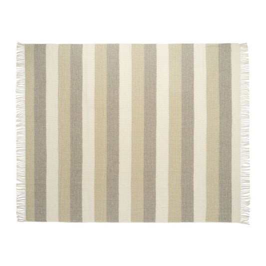 Bandi Brown & Cream Cotton-Blend Throw Blanket 50"x60
