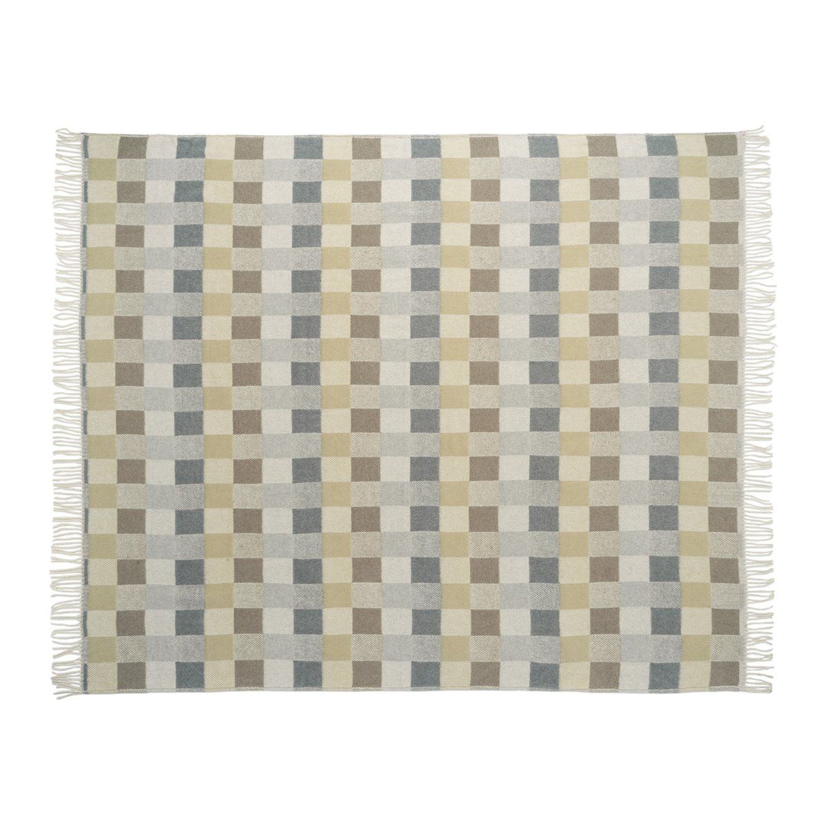 Cintia Grey & Brown Cotton-Blend Throw Blanket 50"x60