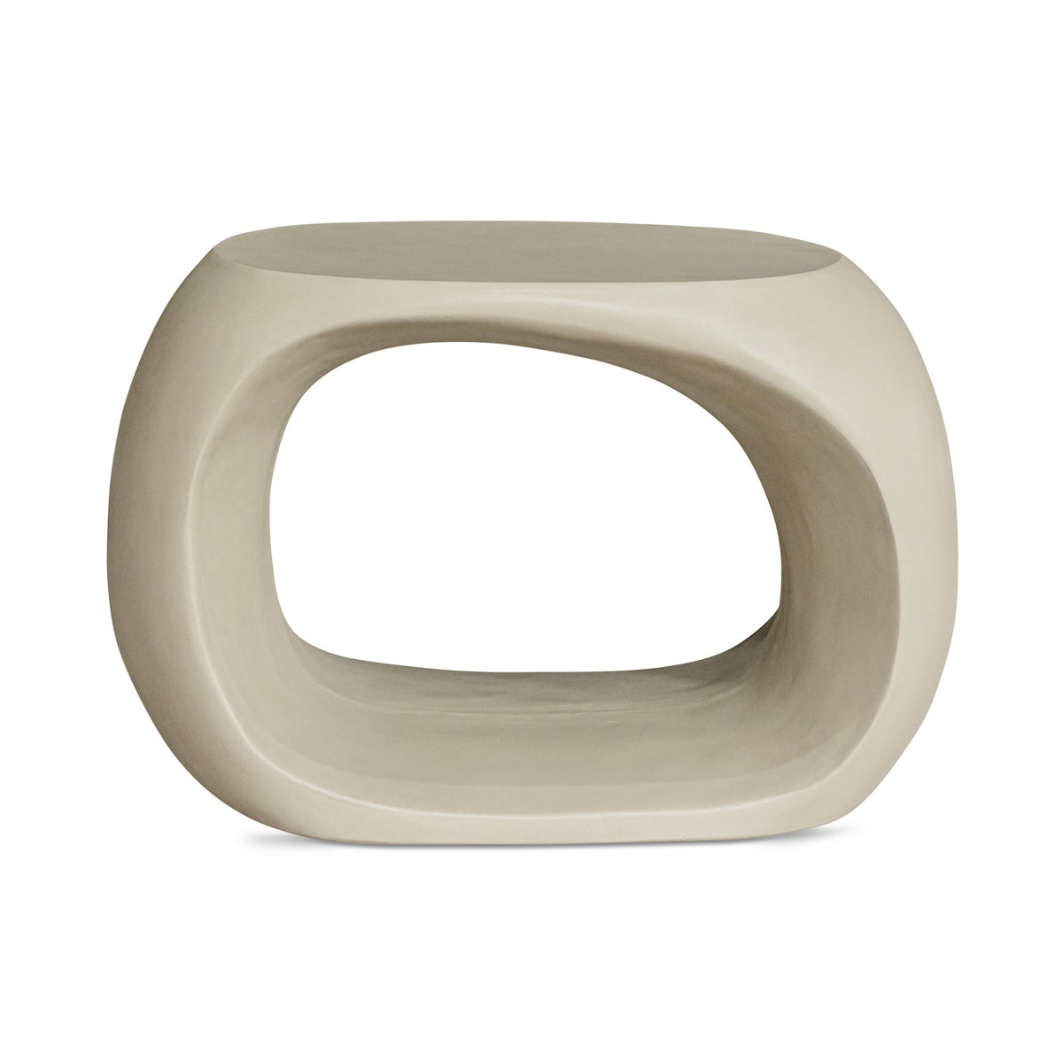 Moe's Home Albers Concrete Off-White Outdoor Stool