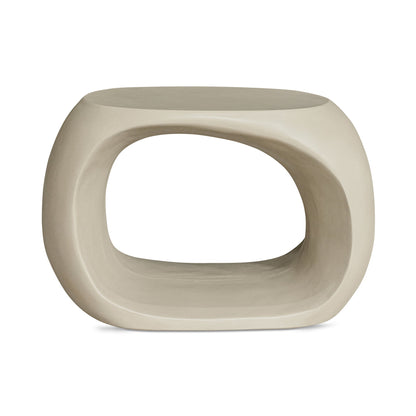 Moe's Home Albers Concrete Off-White Outdoor Stool
